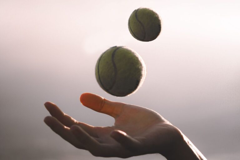 stress voelt als ballen in de lucht moeten houden